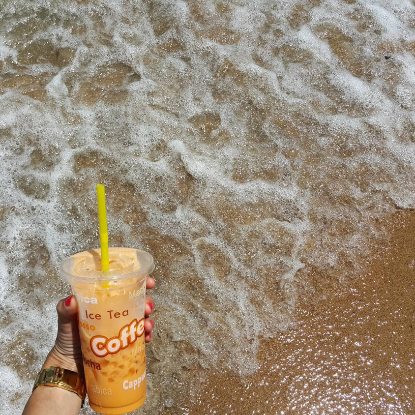 Тайский молочный зеленый чай или Thai milk tea