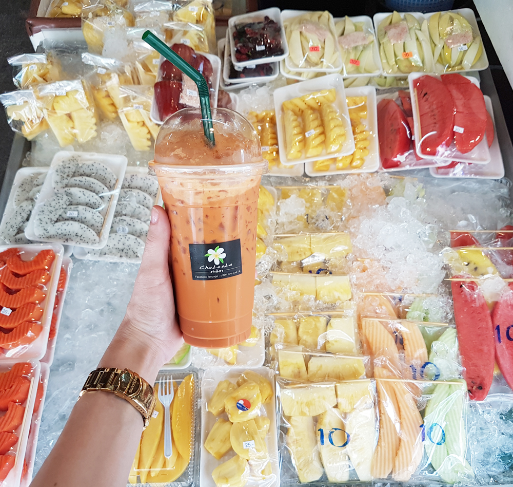 Тайский молочный зеленый чай или Thai milk tea